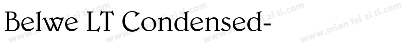 Belwe LT Condensed字体转换